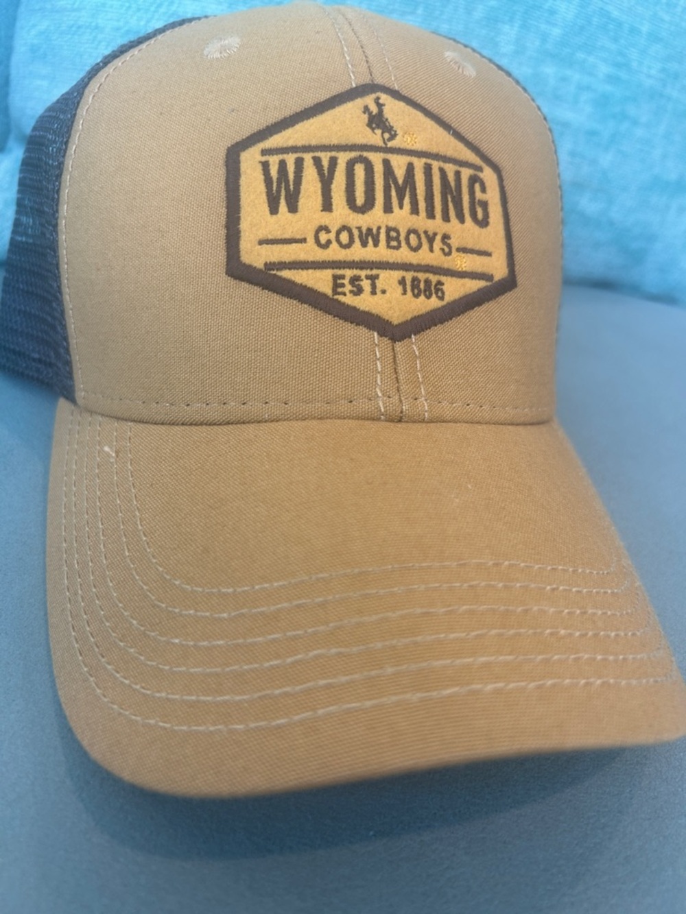 Wyoming Cowboys Brown Trucker Hat